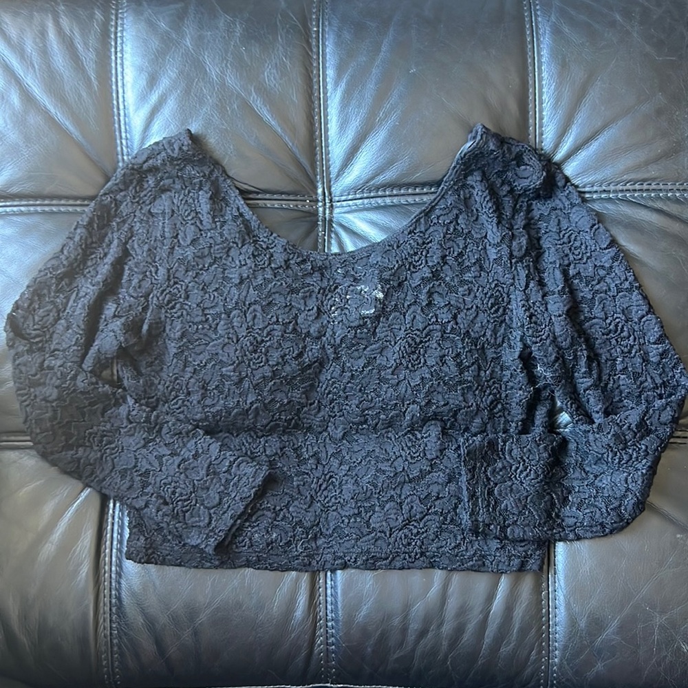 Crochet Lacy Crop Top